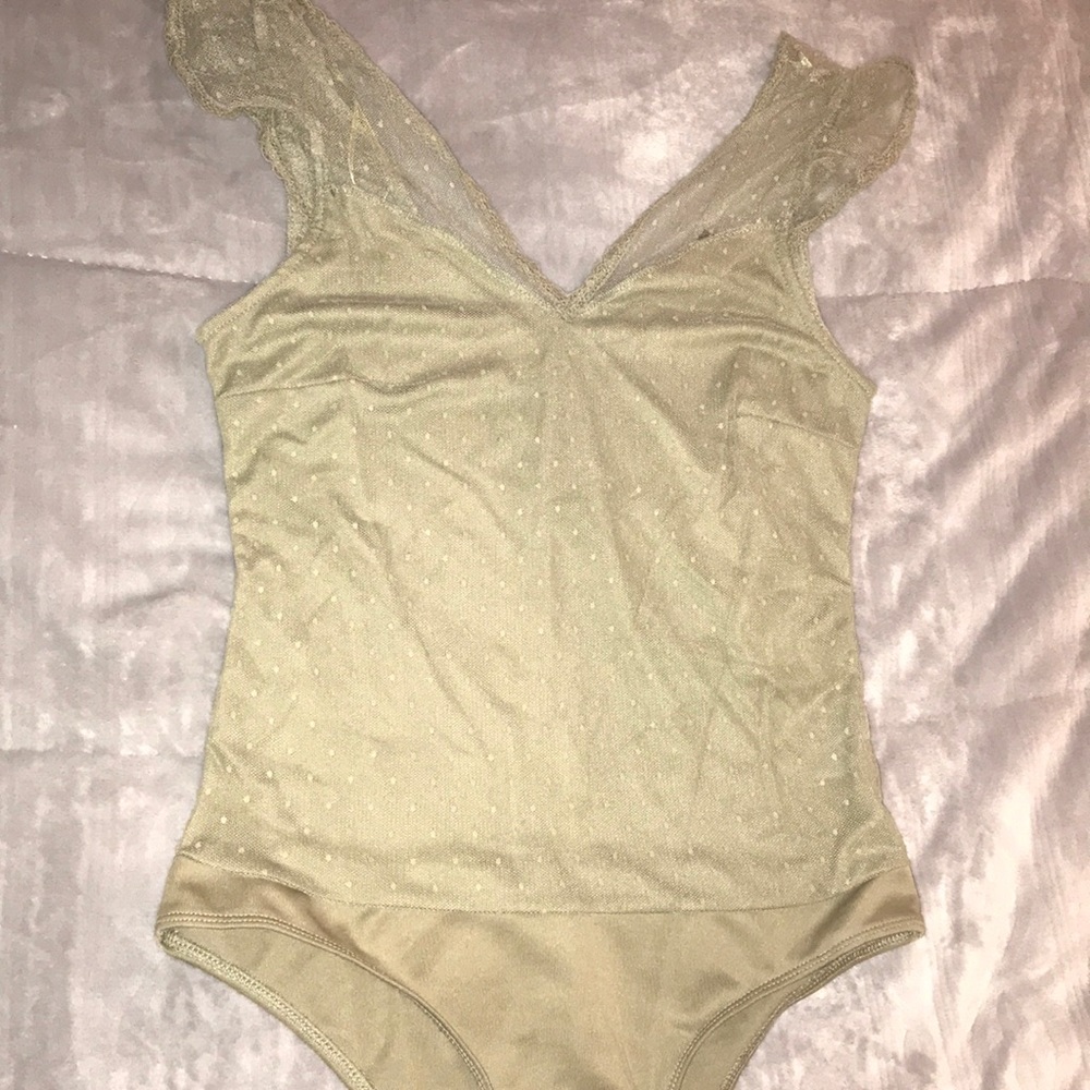 Olive green leotard